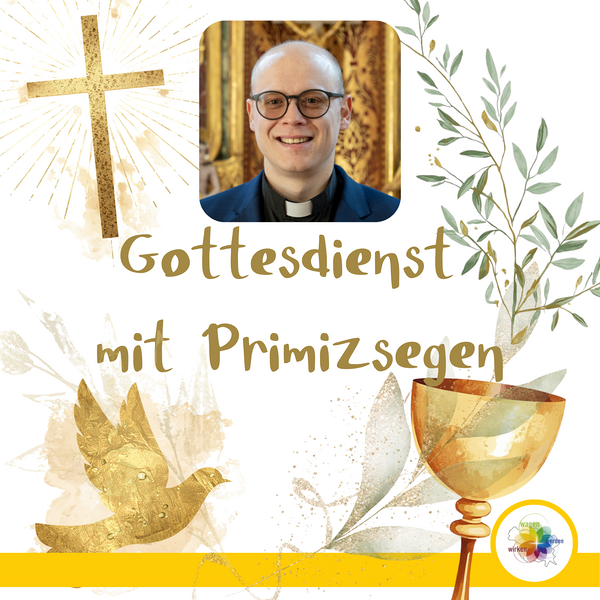 Primizsegen Einladung Quadratisch
