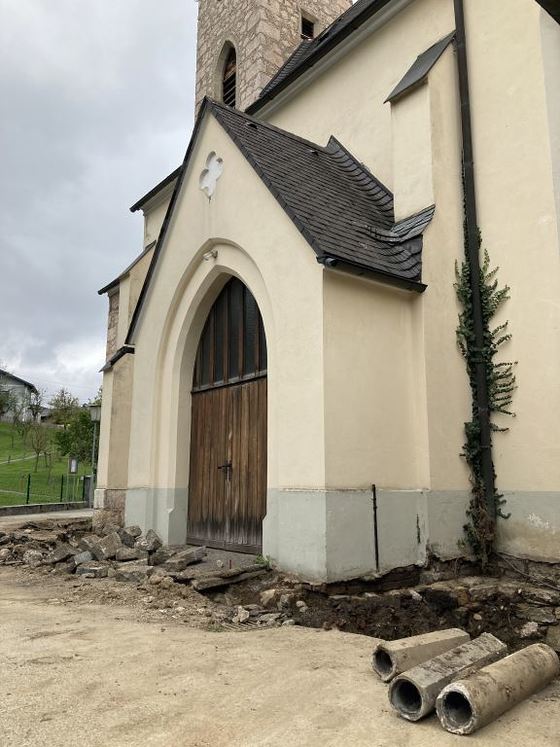 Außensanierung der Pfarrkirche Pinsdorf