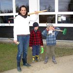 Arbeiten am Familienspielplatz