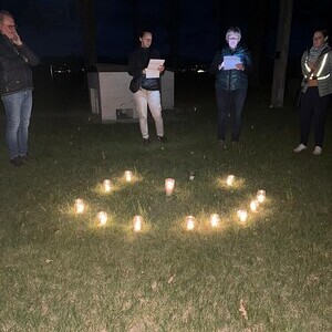 Pilgerrunde nach der Abendmahlfeier am Gründonnerstag