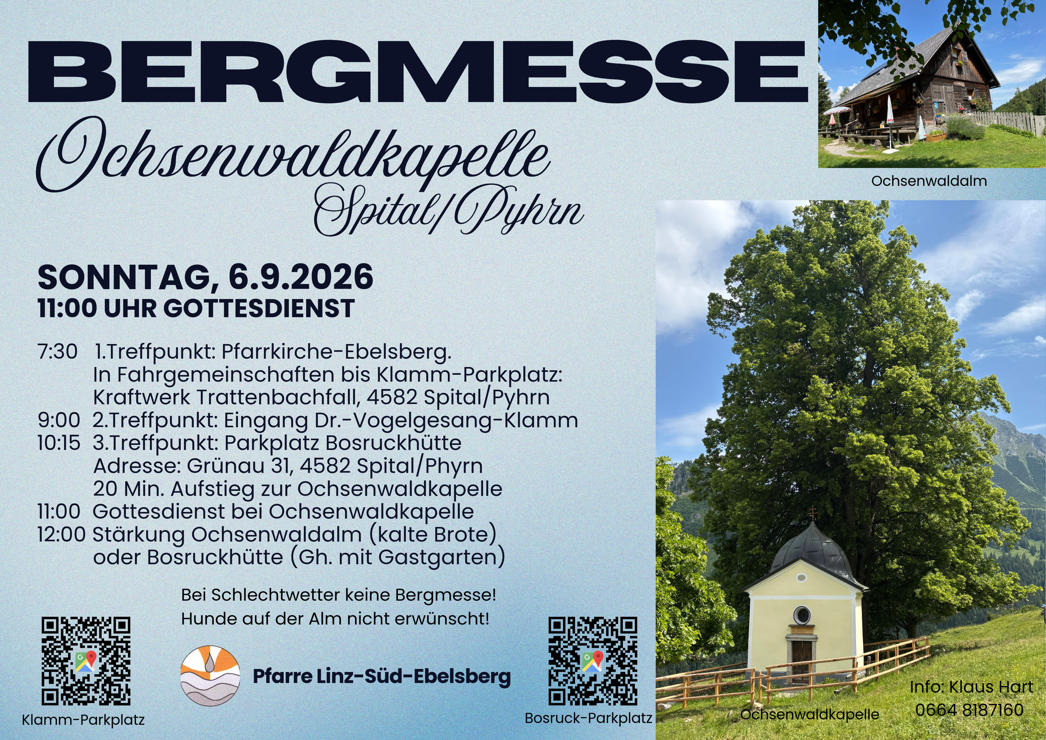 Bergmesse am 6.9.2026