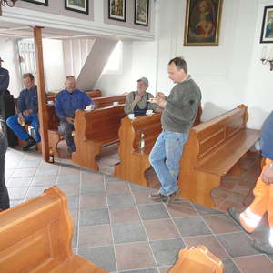 Renovierung Dach Doblkapelle / 1. Tag