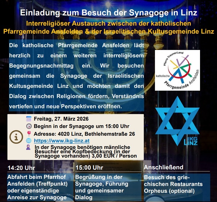 Besuch Synagoge Linz