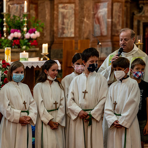 Familiengottesdienst mit Aufnahme der JS- und Ministrantenkinder vom Vorjahr