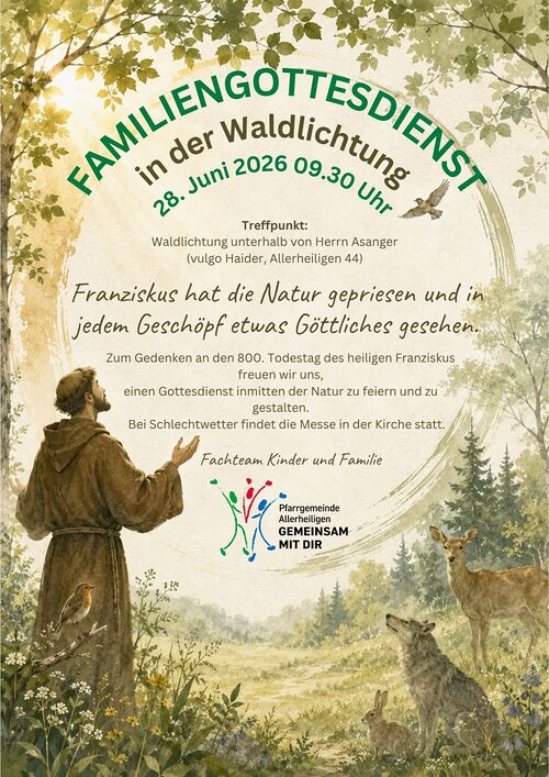 Familiengottesdienst in der Waldlichtung