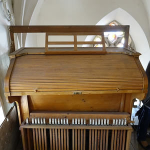 Spieltisch der originalen Johann-Nepomuk-David-Orgel