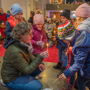 Täuflingssegnung beim Gottesdienst am 5. Februar 2023