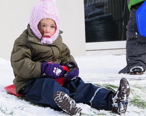 Schnee im Kindergarten