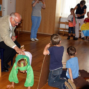 Abschied von Pfr. Wimmer im Kindergarten