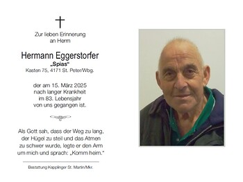 Hermann Eggerstorfer / Bestattung Kepplinger
