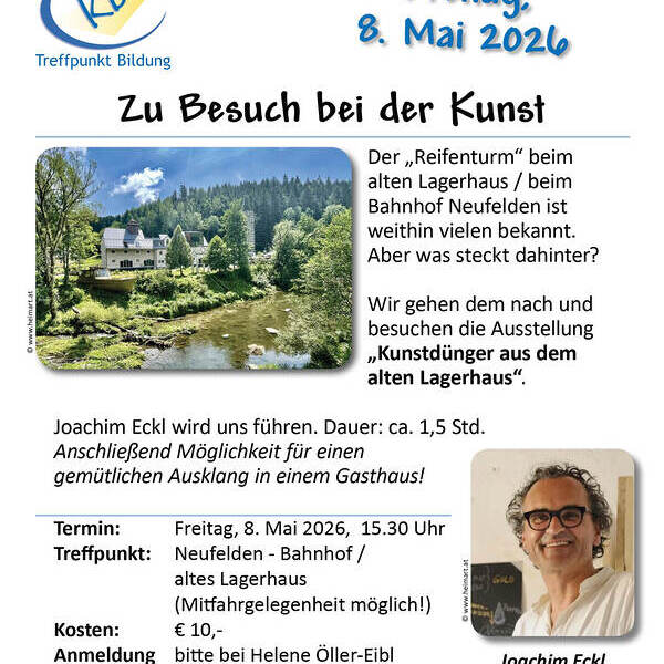 Einladung 'Zu Besuch bei der Kunst', 8. Mai 2026