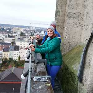 Der Steffl wird adventlich beleuchtet