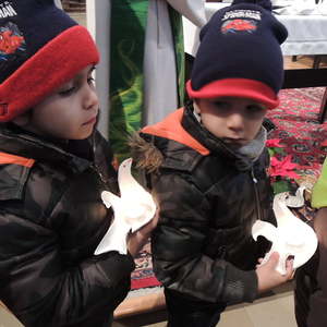 Kindersegnung 2015 in der Stadtpfarrkirche Urfahr mit dem Kindergarten Schwalbennest.