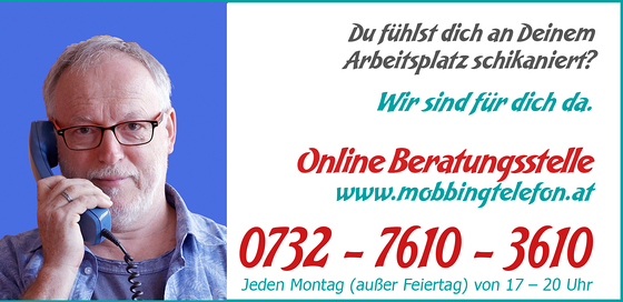 Hubert Gratzer am Mobbingtelefon