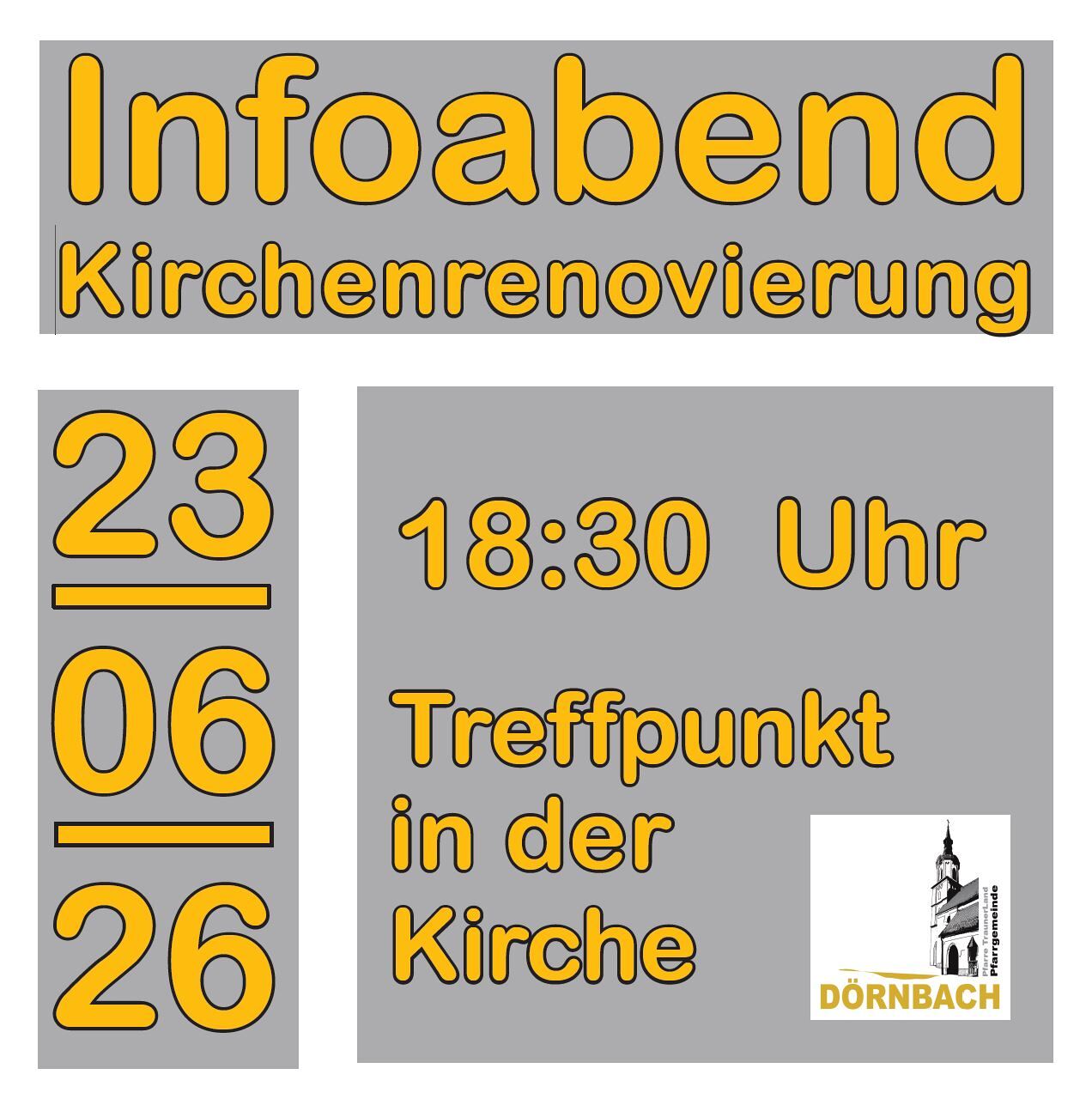 Kirchenrenovierung Infoabend
