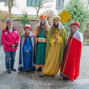 Die Sternsinger*innen waren in der Pfarre Kirchdorf an der Krems unterwegs