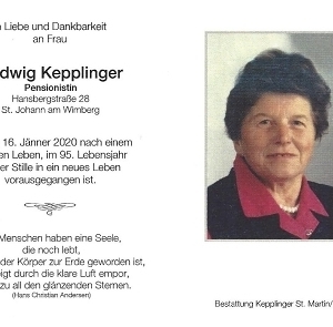 verstorben am 16. Jänner 2020