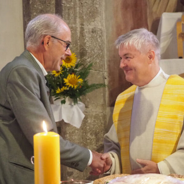 PGR-Obmann Johann Beißkammer, Pfarrer Franz Starlinger
