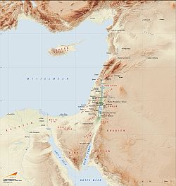 Israel bibel landkarte Karte: Israel