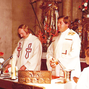 1979: Kaplan Stefan Enzenhofer und Kaplan Franz Fuchs