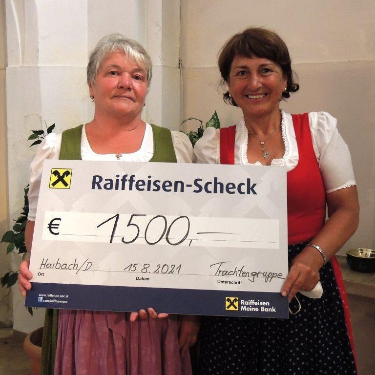 Spende für die Kirchensanierung / © Pfarrgemeinde Haibach Spende für die Kirchensanierung