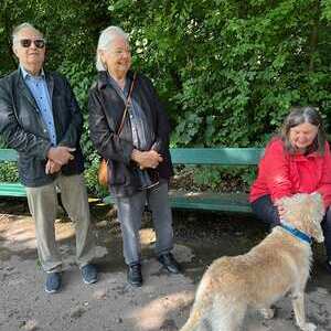 bei einem Spaziergang