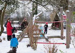 Schnee im Kindergarten