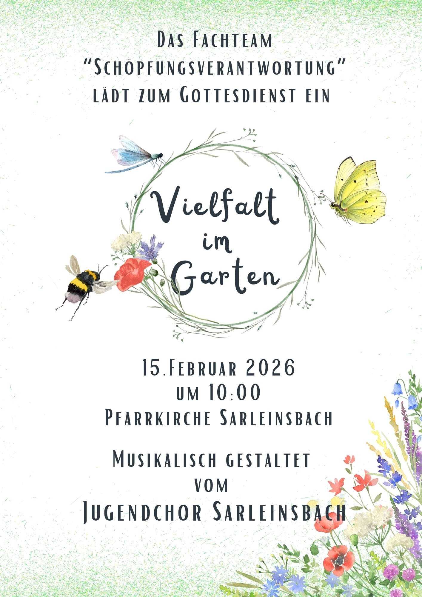 Vielfalt im Garten - Gottesdienst