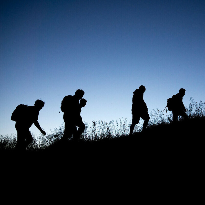 Silhouette von Menschen
