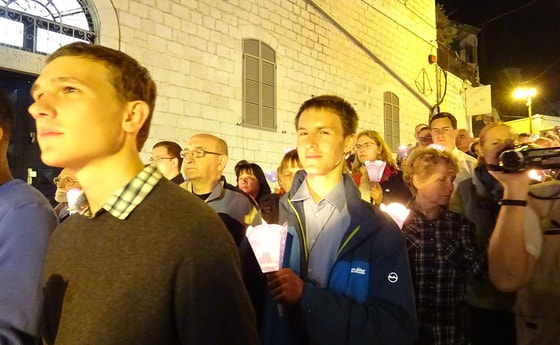 Lichterprozession in Nazareth