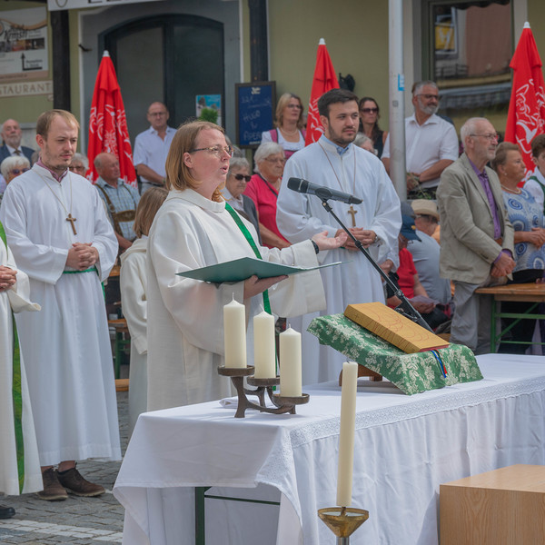 Feld-Festgottesdienst anlässlich des Musi-Spektakels der Stadtkapelle Kirchdorf