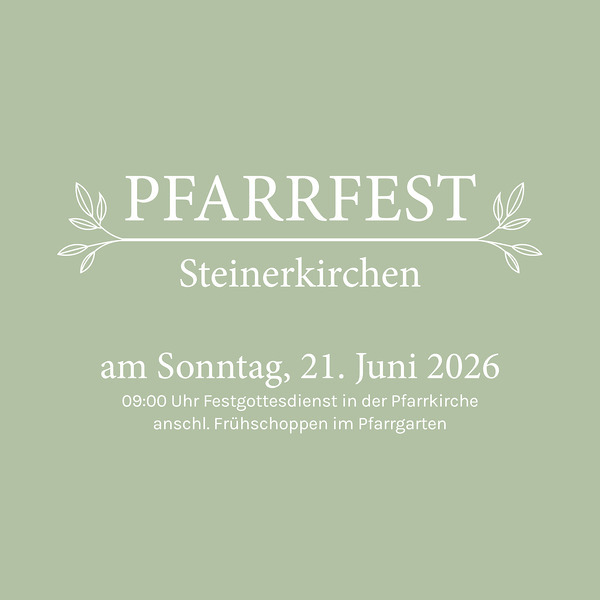 Einladung Pfarrfest 2026