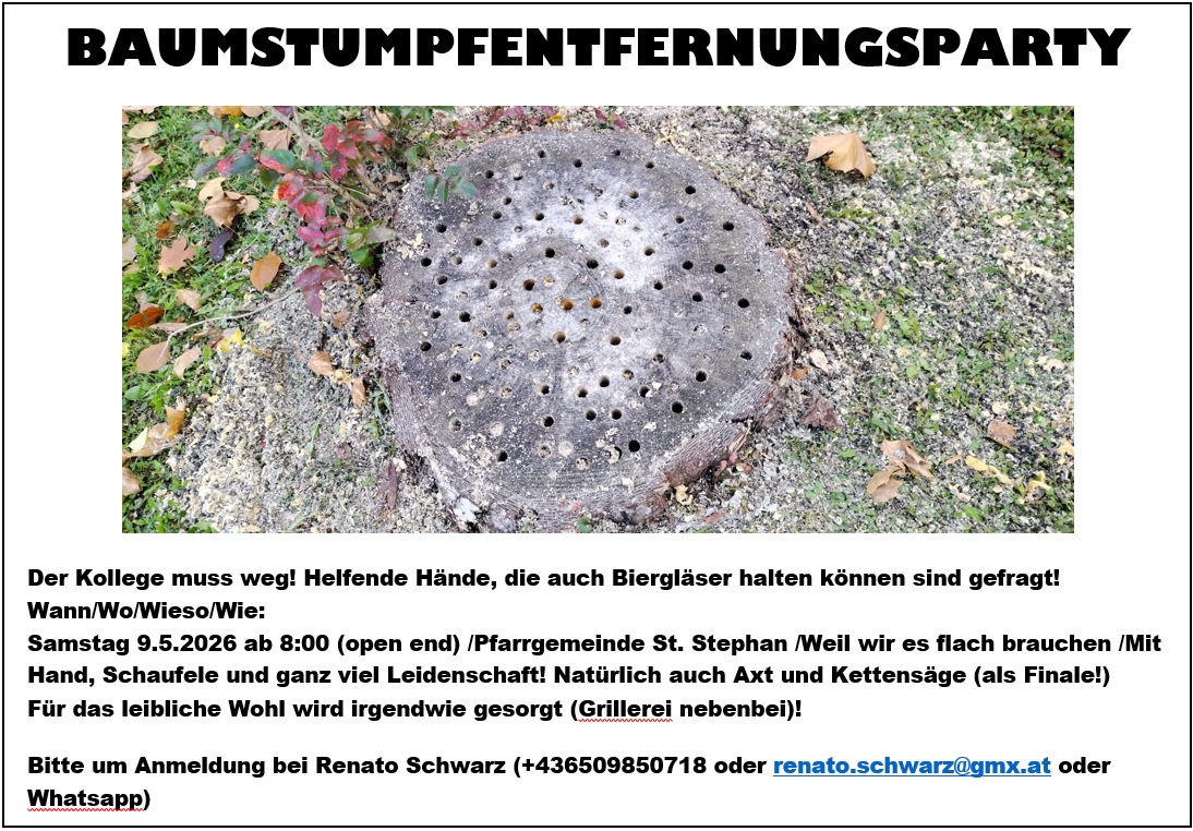 Baumstumpfparty