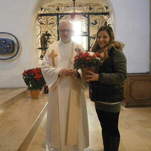 Dank an Ministrantengruppenleiterin Sofia Muttenthaler         