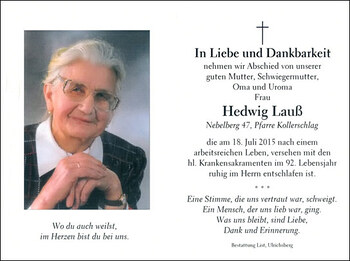 Hedwig Lauß