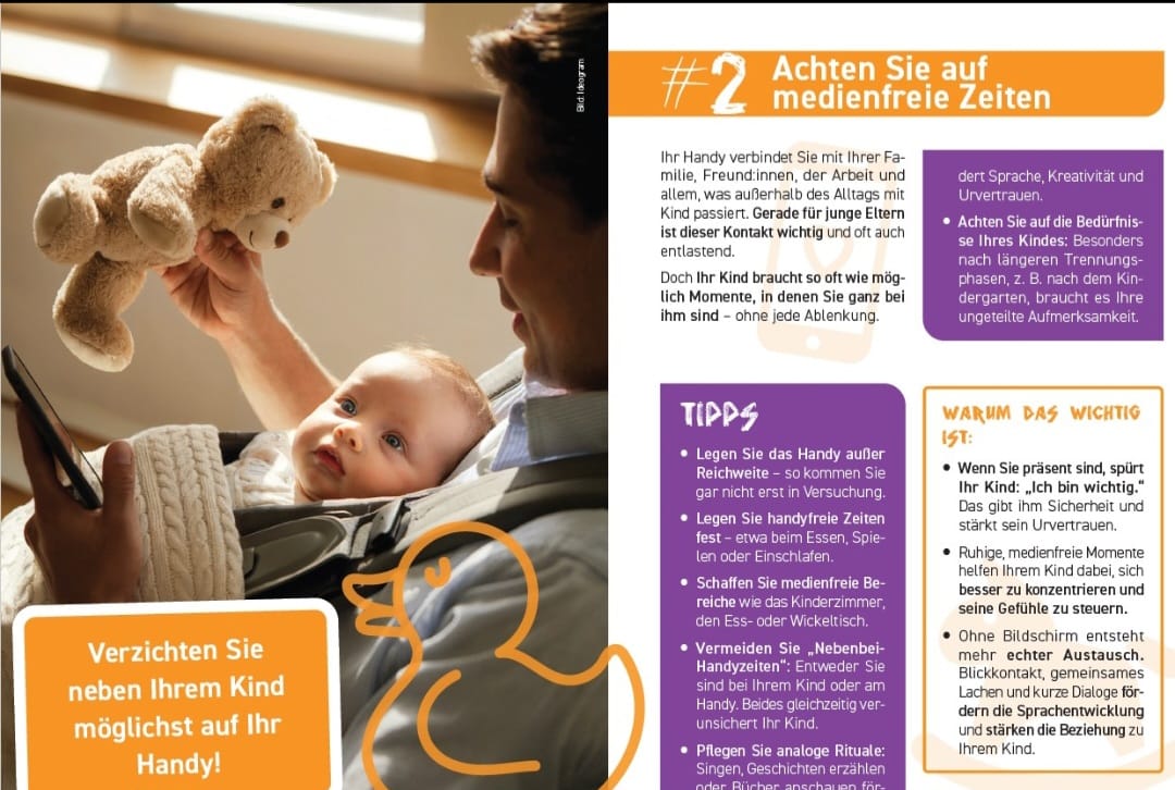 Achten Sie auf medienfreie Zeiten