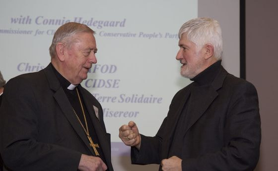 Bischof Ludwig Schwarz (l.) und Heinz Hödl als Vertreter Österreichs bei der CIDSE-Tagung in den Niederlanden