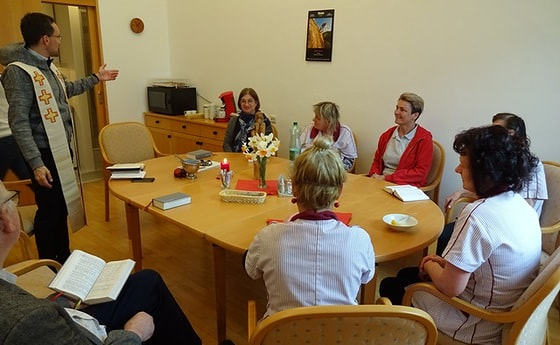 Segnung des neuen Personalraums                     