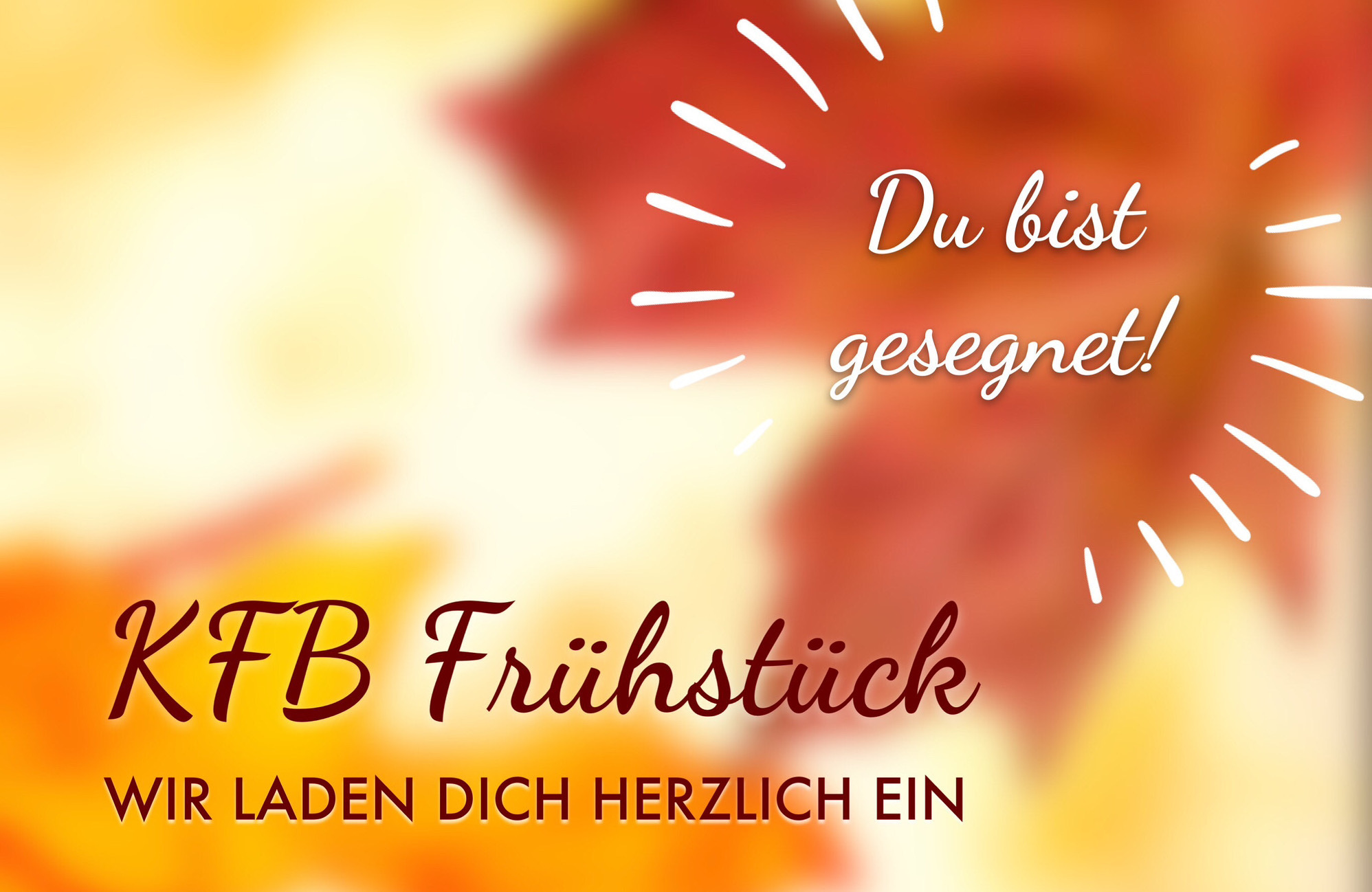 Flyer kfb Frühstück