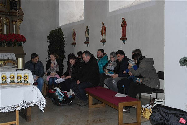 Kindersegnung mit P. Meinrad