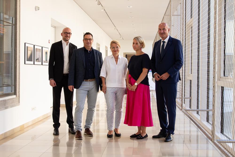 V. l.: Thomas Niederkrotenthaler, Klemens Hafner-Hanner, Silvia Breitwieser, Barbara Lanzerstorfer-Holzner, Christian Dörfel / © Diözese Linz / Maria Appenzeller Weltsuizidpräventionstag 2026: Dem Leben Sinn geben