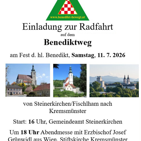 Radpilgerung Steinerkirchen - Kremsmünster