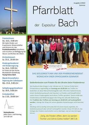 Pfarrblatt Bach