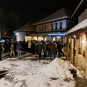 Gemütlicher Ausklang am Pfarrhof