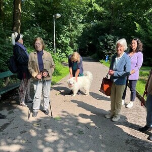 bei einem Spaziergang