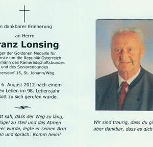 gestorben am 06. August 2012