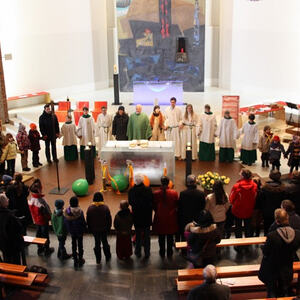 Faschingskindermesse und Pfadfinderfrühschoppen