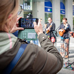 Calico-Ukulele am Martin-Luther-Platz