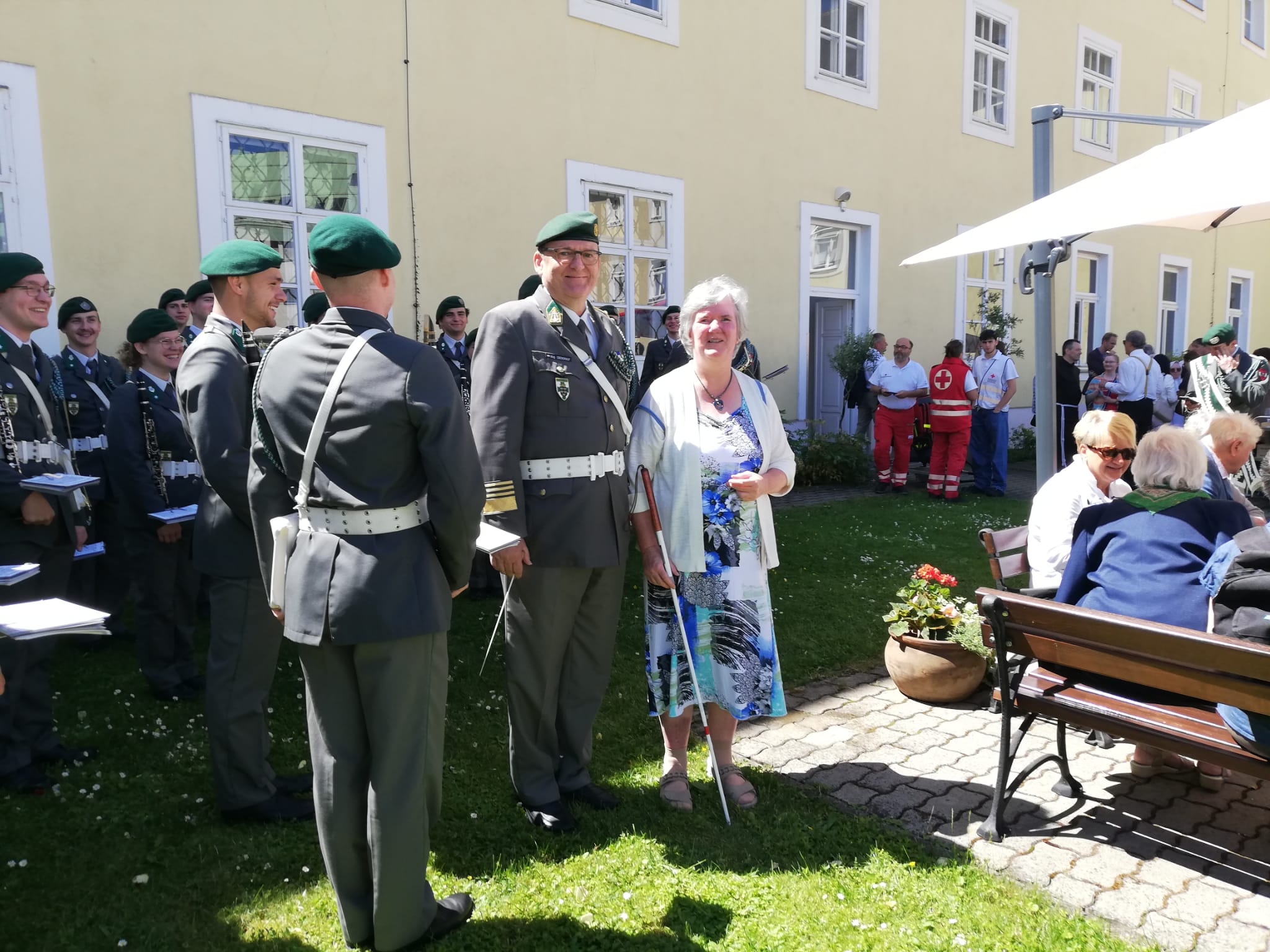 Monika Aufreiter bei der Agape / Blindenseelsorge