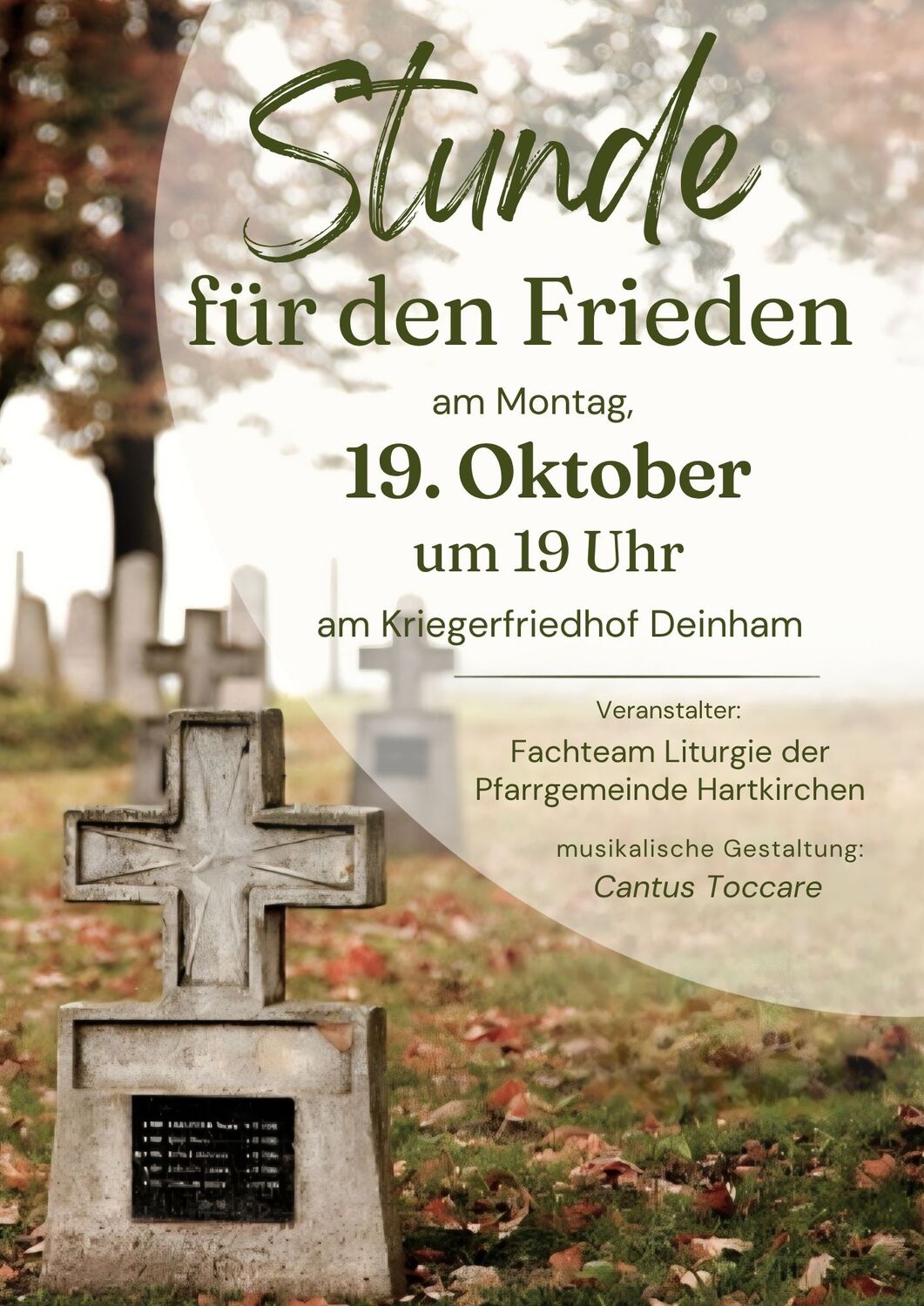 Stunde für den Frieden